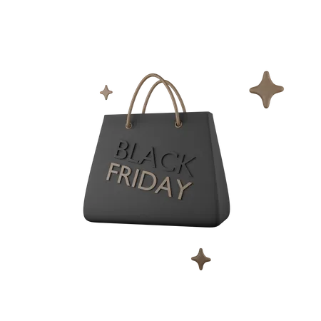 Black Friday Shopping  3D Icon