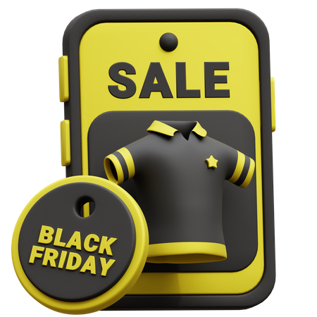 Black Friday Shopping  3D Icon