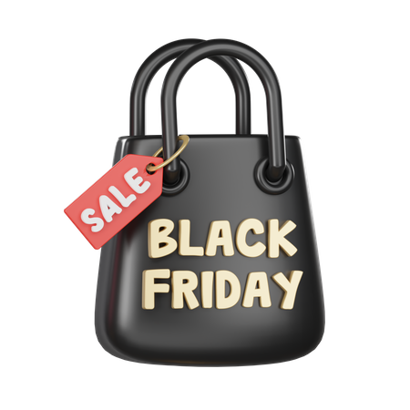 Black Friday Shopping  3D Icon