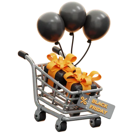 Black Friday Shopping  3D Icon