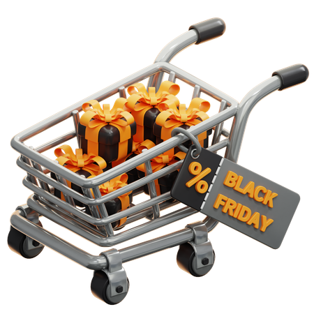 Black Friday Shopping  3D Icon