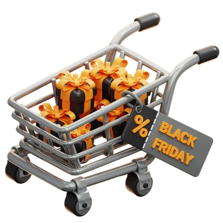 Black Friday Shopping  3D Icon