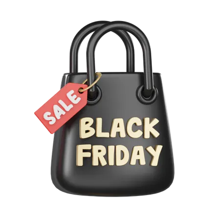 Black Friday Shopping  3D Icon