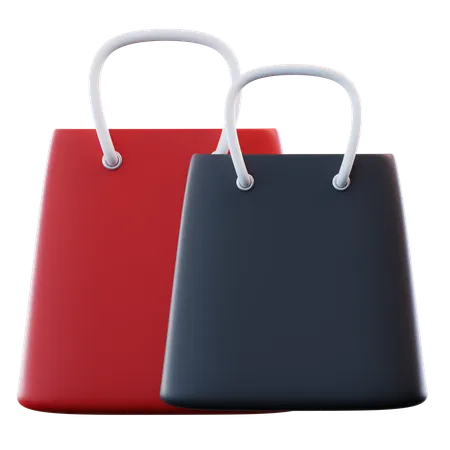 Black Friday Shopping Bag  3D Icon