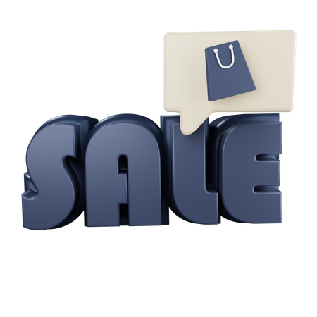 Black Friday Shopping Sale  3D Icon