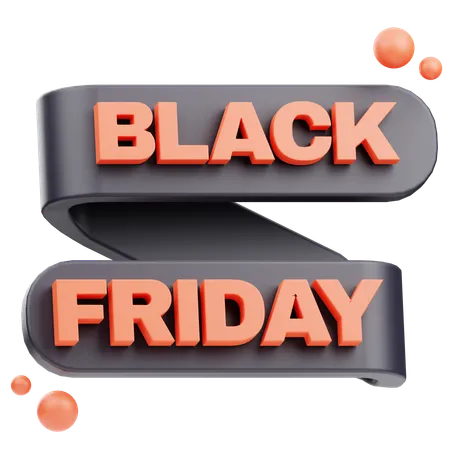 Black Friday Sign  3D Icon