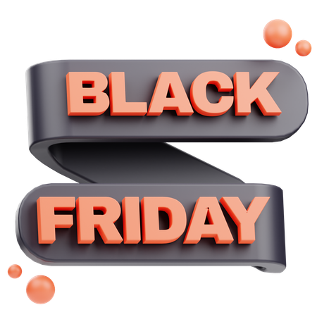 Black Friday Sign  3D Icon