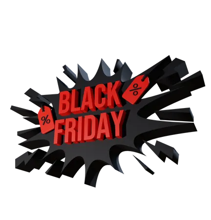 Black Friday Special Offer  3D Icon