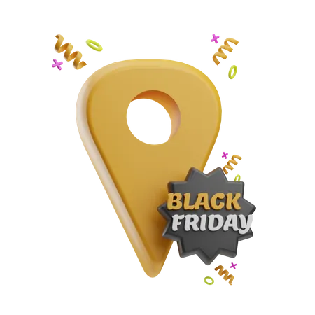 Black Friday-Standort  3D Icon