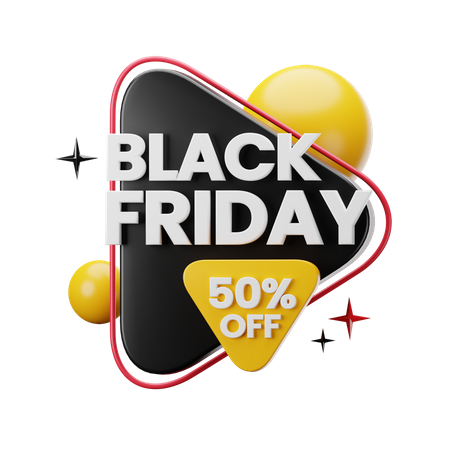 Black Friday Sticker  3D Sticker