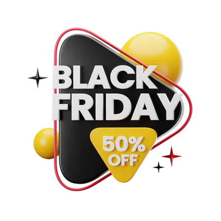 Black Friday Sticker  3D Sticker