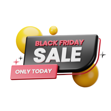 Black Friday Sticker  3D Sticker