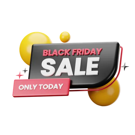 Black Friday Sticker  3D Sticker