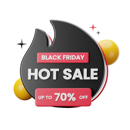 Black Friday Sticker  3D Sticker