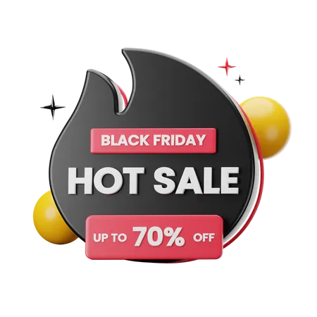 Black Friday Sticker  3D Sticker