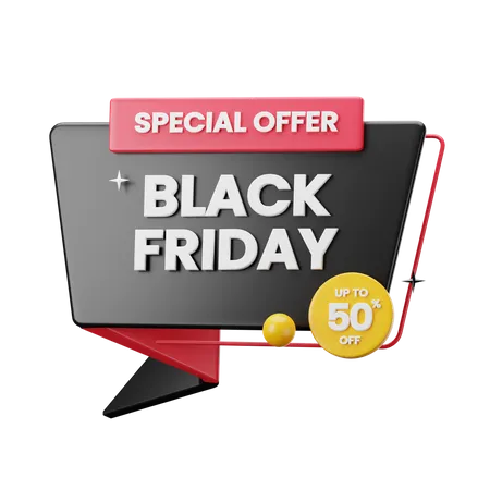 Black Friday Sticker  3D Sticker