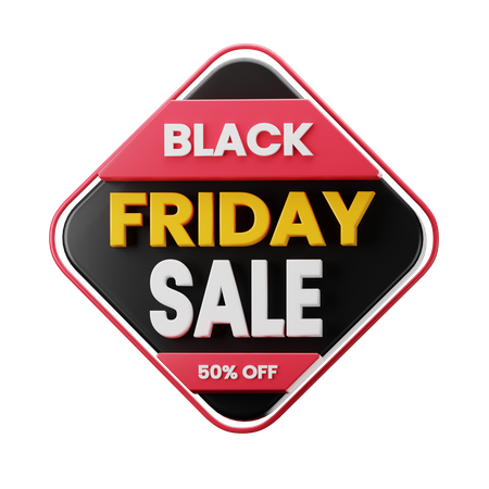 Black Friday Sticker  3D Sticker