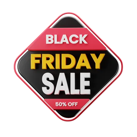 Black Friday Sticker  3D Sticker