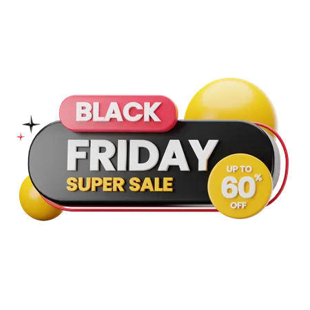 Black Friday Sticker  3D Sticker