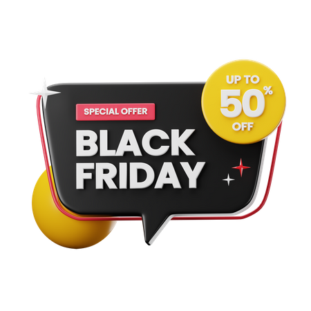 Black Friday Sticker  3D Sticker