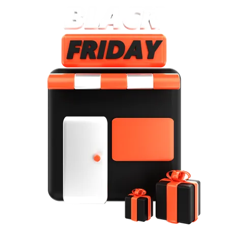 Black Friday Store 3D Icon