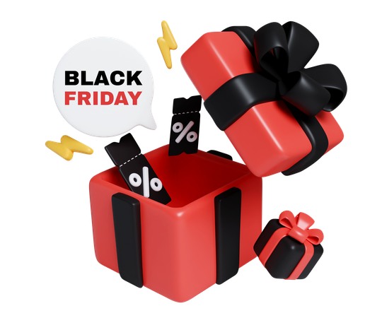 Black Friday Surprise  3D Icon