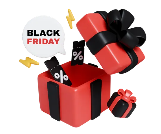 Black Friday Surprise  3D Icon