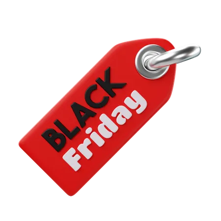 Black Friday Tag  3D Icon