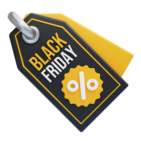 BLACK FRIDAY TAG  3D Icon