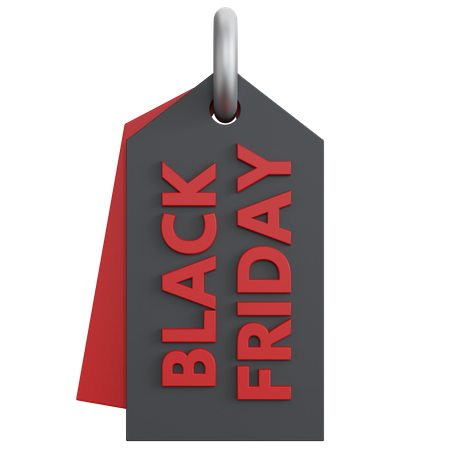 Black Friday tag 3D Icon