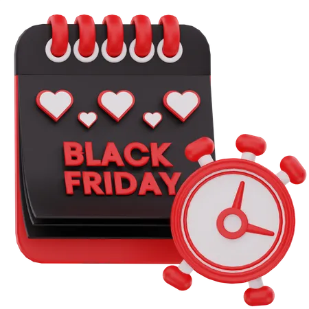 Black Friday Time  3D Icon