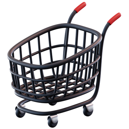 Black Friday Trolley  3D Icon