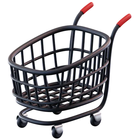 Black Friday Trolley  3D Icon