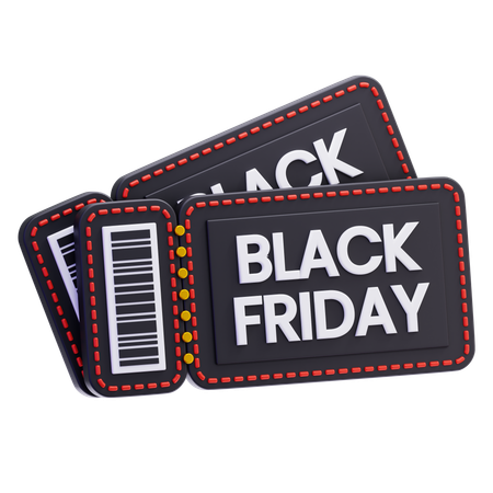 Black Friday Voucher  3D Icon