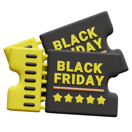 Black Friday Voucher  3D Icon