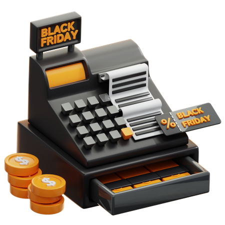 Zahlung am Black Friday  3D Icon