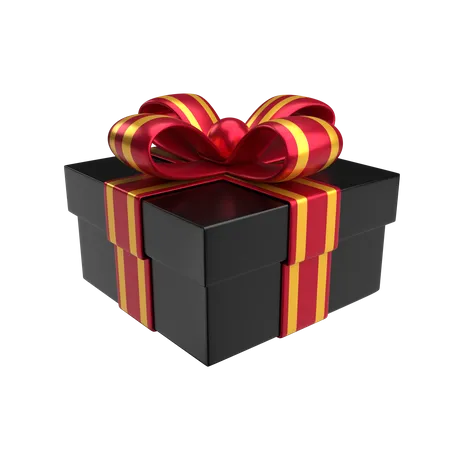 Black Gift Box 3 D Illustration 3D Illustration