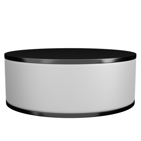 Black Glass Podium  3D Icon