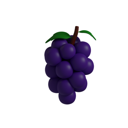 Black Grape  3D Icon