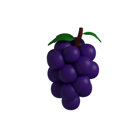 Black Grape  3D Icon