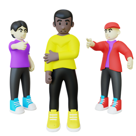 Black Guy getting discrimination  3D Icon