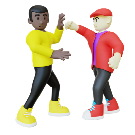 Black Guy Getting Threatened  3D Icon