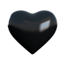 black heart emoji 3d