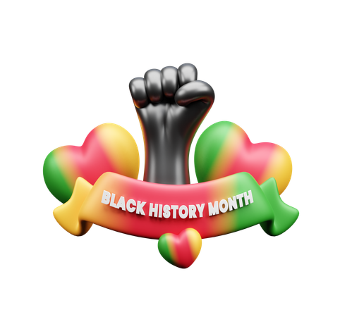 Black History Month  3D Icon