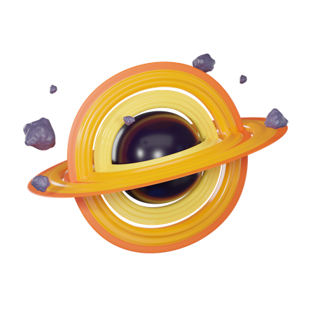 Black Hole  3D Icon