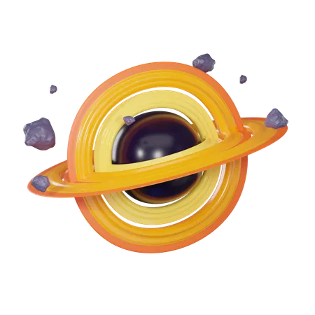 Black Hole  3D Icon