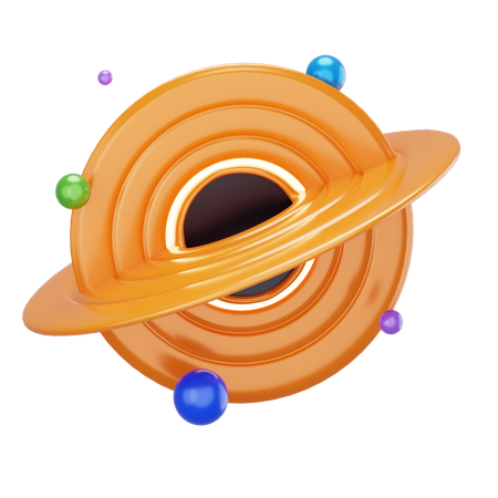 Black Hole  3D Icon