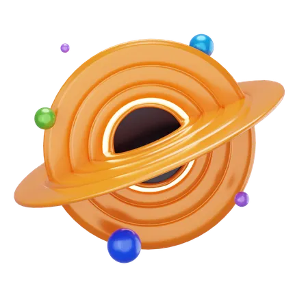 Black Hole  3D Icon