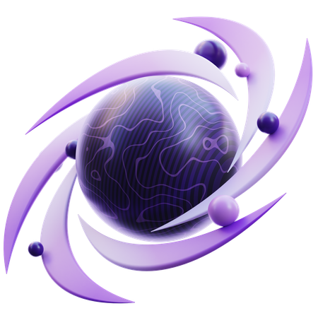 Black Hole  3D Icon