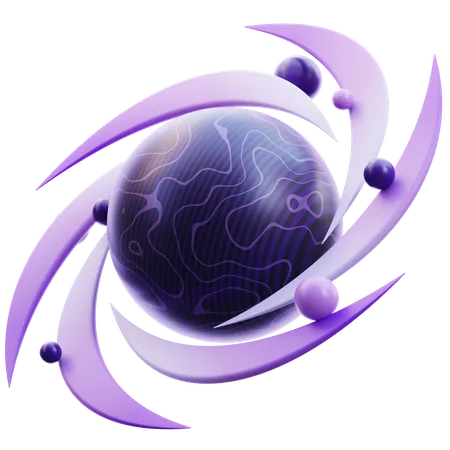 Black Hole  3D Icon